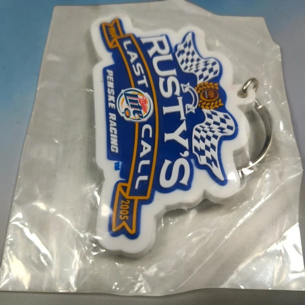 VTG 2005 Rusty Wallace Last Call Miller Lite Penske Racing Keychain NASCAR New